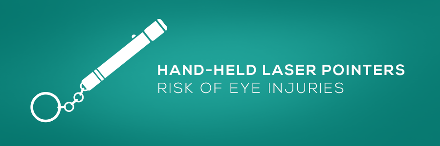 hand held laser pointers risk of eye injuries web banner