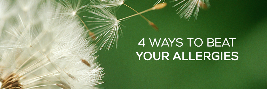 4 ways to beat your allergies web banner