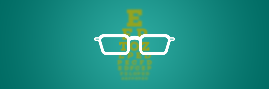 Cataracts. glasses illustration