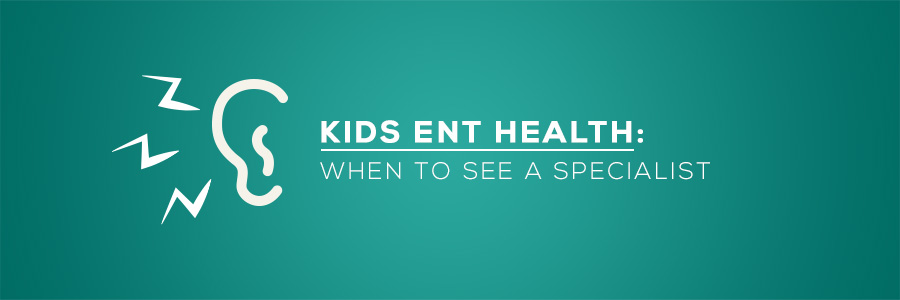 Kids ENT Health When to See a Specialist. Ear and sound illustration